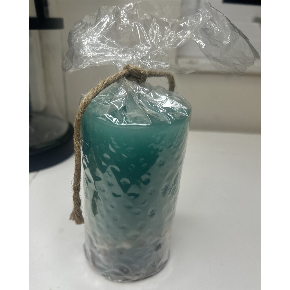 Seaglo‎ Seashell Beach Coastal Pillar Candle